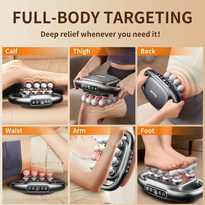 16-Head Massage Gun Set, Deep Tissue Percussion Massager with 3 Modes & 30 Intensities,Quiet Muscle Massage Gun for Back,Shoulders, Legs, Foot, Body Muscle Pain Relief Christmas gifts - Image 5
