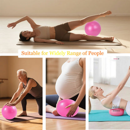 Pilates Ring Kit – Pilates 14" Magic Circle, 9" Mini Exercise Ball for Inner Thighs, Arms & Core Toning – Home Pilates Fitness Ring Workout Set for Women Beginner Starter kit - Image 6