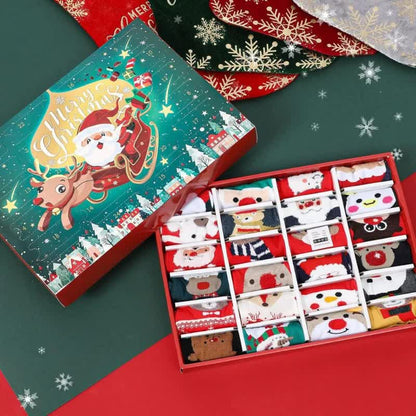 Advent Calendar 2025 Adult Men 24 Days of Christmas Cotton Socks US 7-13 Fun Christmas Sock Advent Calendar for Men Funny Gifts for Dad Boyfriend Husband Brother Random Socks Gift Box - Image 4