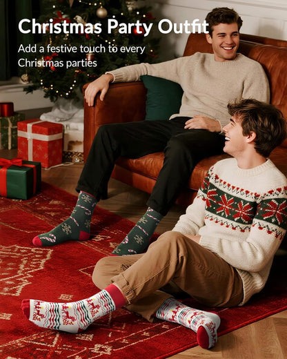 Advent Calendar 2025 Adult Men 24 Days of Christmas Cotton Socks US 7-13 Fun Christmas Sock Advent Calendar for Men Funny Gifts for Dad Boyfriend Husband Brother Random Socks Gift Box - Image 5
