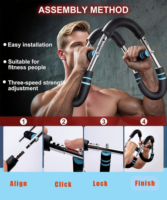 Twister Arm Trainer for Men & Women，60-110lb Adjustable Arm & Chest Workout Equipment，Portable Home Gym Strength Training Machine for Full-Body Toning & Muscle Building - Image 2