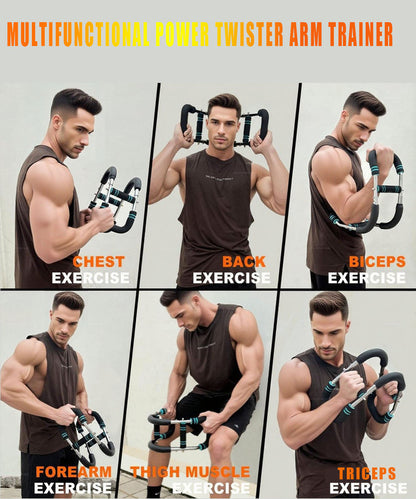 Twister Arm Trainer for Men & Women，60-110lb Adjustable Arm & Chest Workout Equipment，Portable Home Gym Strength Training Machine for Full-Body Toning & Muscle Building - Image 3