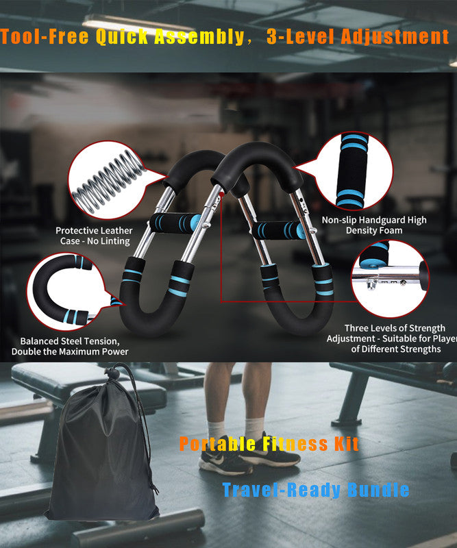 Twister Arm Trainer for Men & Women，60-110lb Adjustable Arm & Chest Workout Equipment，Portable Home Gym Strength Training Machine for Full-Body Toning & Muscle Building - Image 6