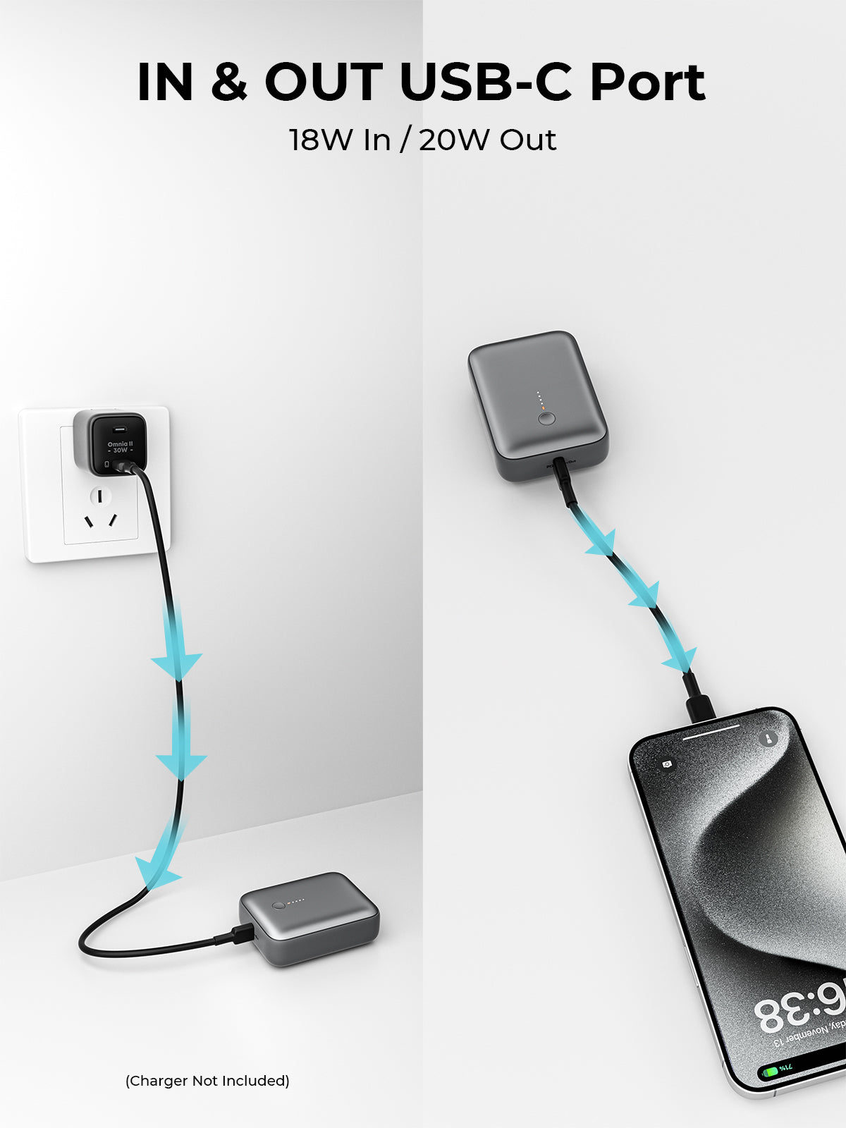 AUKEY Spark Mini 10000 Compact Fast Charging Power Bank (PB-Y55) - Image 6