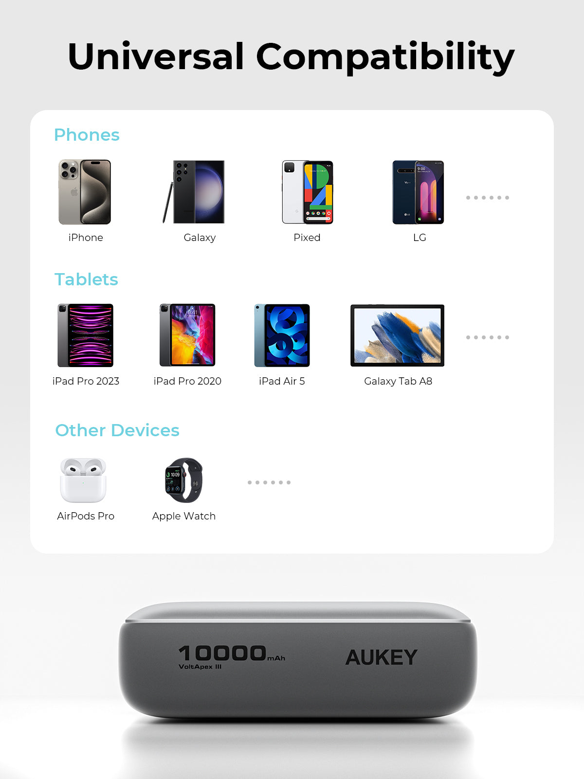 AUKEY Spark Mini 10000 Compact Fast Charging Power Bank (PB-Y55) - Image 8