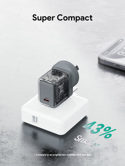 Aukey Comet 45W PD Fast Wall Charger GaN USB-C (PA-C2) - Image 2