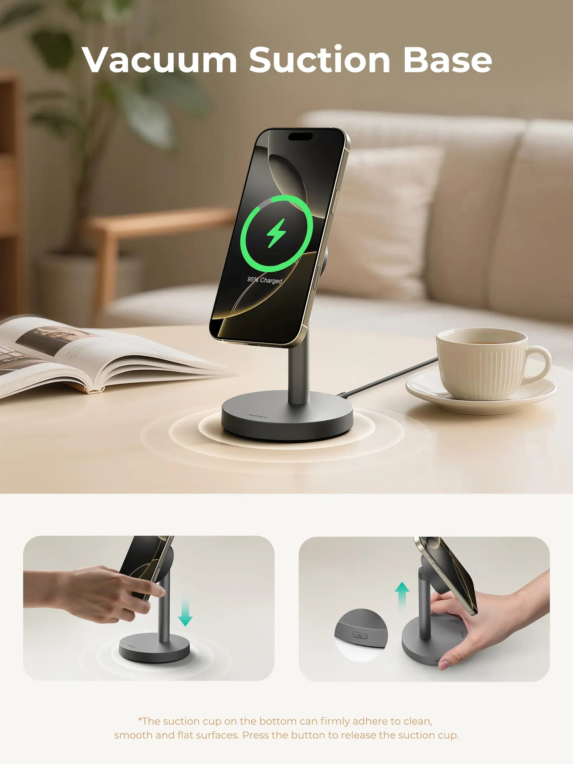 AUKEY LC-MC111 MagFusion 1X Magnetic Wireless Charger - Image 3