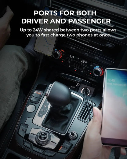 AUKEY CC-A3 Nano Car Charger Dual port 30W - Image 2