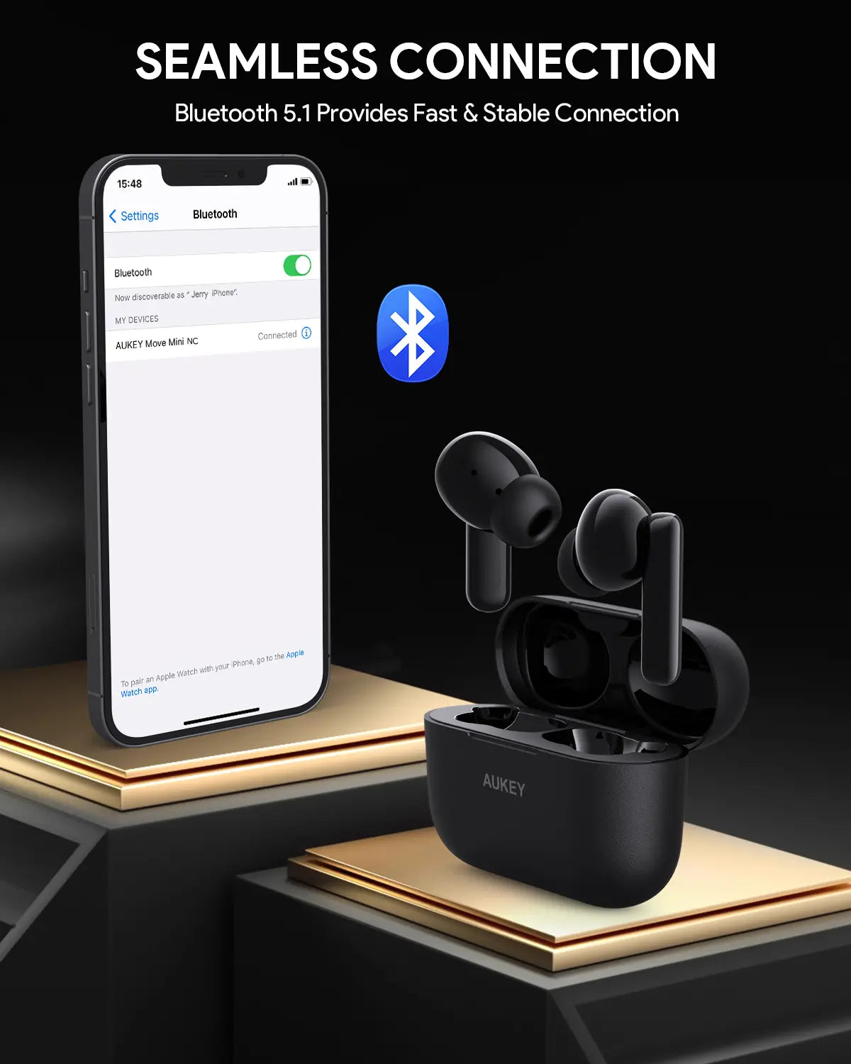 Aukey True Wireless Earbuds With Noise Cancelling MOVE MINI NC (EP-M1NC) - Image 4