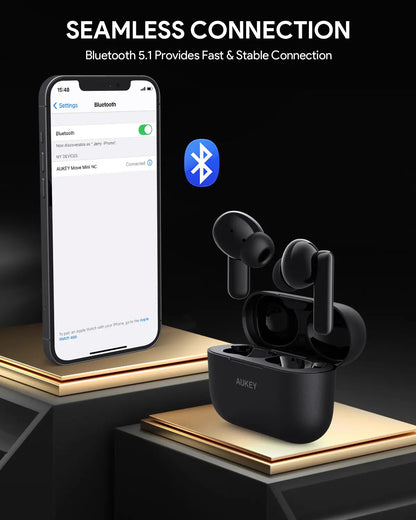 Aukey True Wireless Earbuds With Noise Cancelling MOVE MINI NC (EP-M1NC) - Image 4
