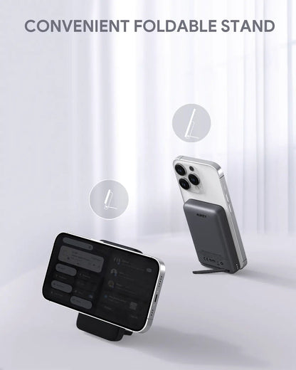 Aukey MagLinnk 10000mAh Magnetic Wireless Charging Power Bank (PB-MS02) - Image 3