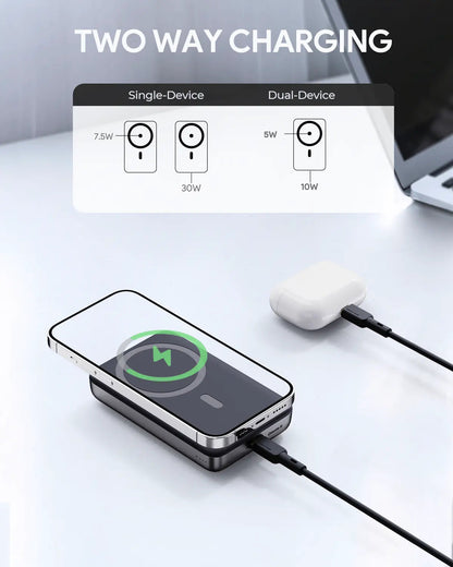 Aukey MagLinnk 10000mAh Magnetic Wireless Charging Power Bank (PB-MS02) - Image 7