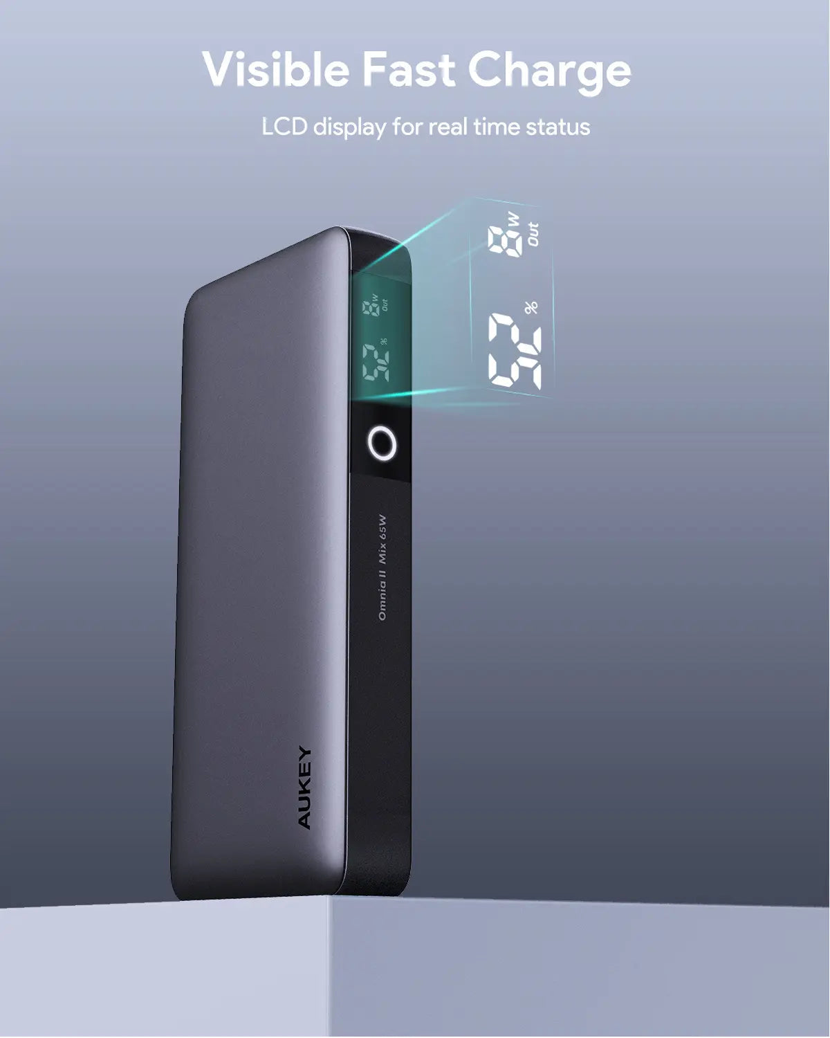 Aukey Sprint X 20K 65W 20000mAh Portable Power Bank with PD3.0 (PB-Y43) - Image 4