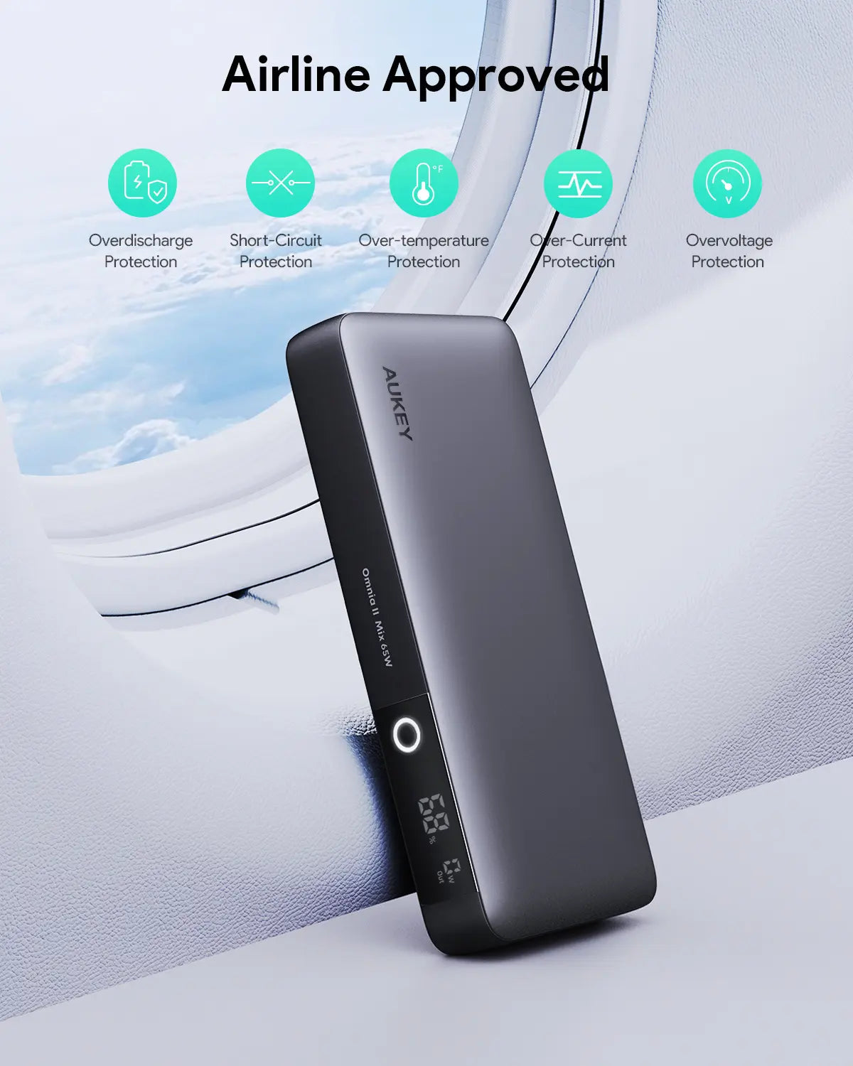 Aukey Sprint X 20K 65W 20000mAh Portable Power Bank with PD3.0 (PB-Y43) - Image 5