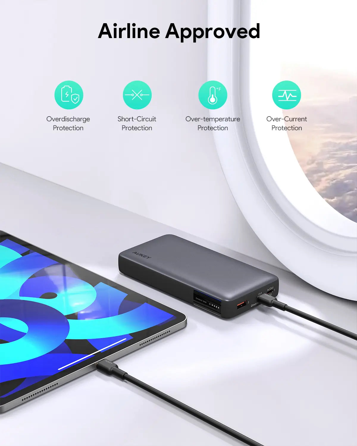 Aukey Sprint X 20K 30W 20000mAh Portable Power Bank with PD3.0 (PB-Y42) - Image 7