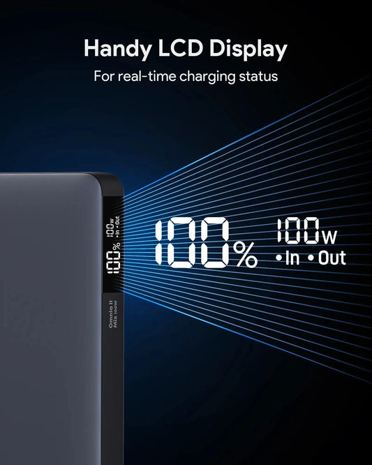 AUKEY Sprint X 20000mAh 100W Ultra-Slim USB-C Laptop Power Bank with PD & PPS – PB-Y44 - Image 4