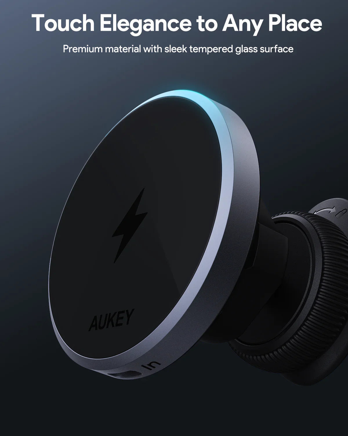 Aukey MagLink Dash Magnetic Fast Wireless Charging Phone Mount (HD-MC13) - Image 6