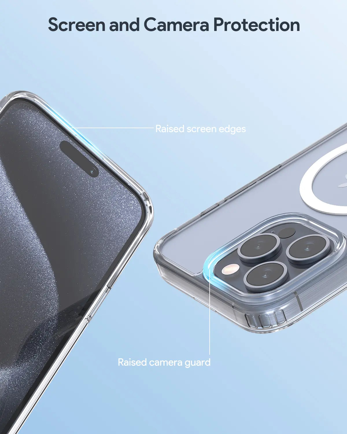 Aukey Clearview Magsafe iPhone 15  Phone case - Transparent (TM10A) - Image 5