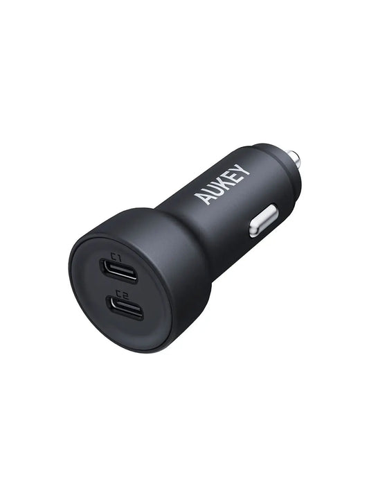 AUKEY 65W Dual-Port USB-C + USB-A Fast Car Charger – CC-Y23