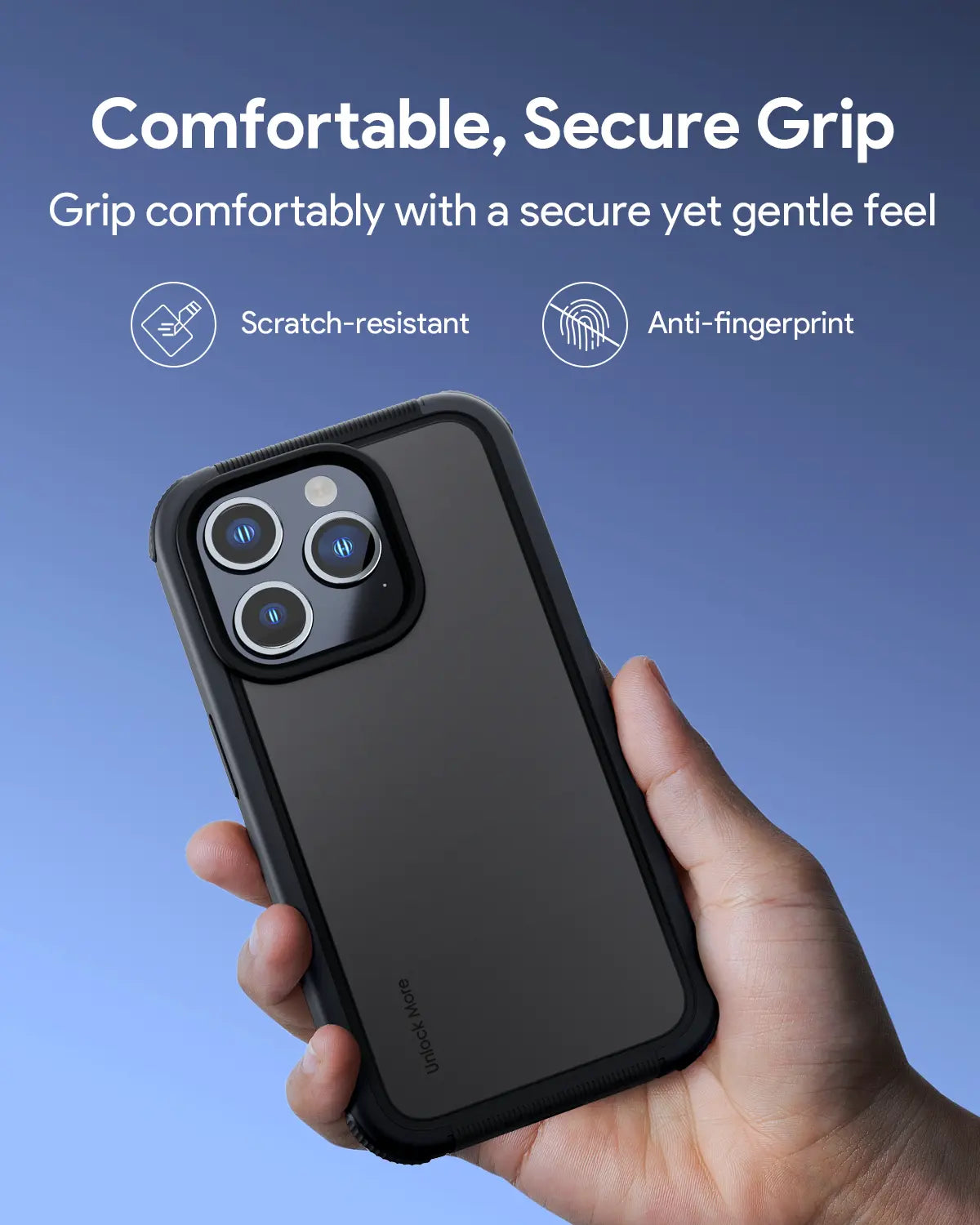 Aukey Urban Guard Elite Magnetic Hard-Shell iPhone 15 Pro Max Phone Case - Dark Gray (UG10D) - Image 8