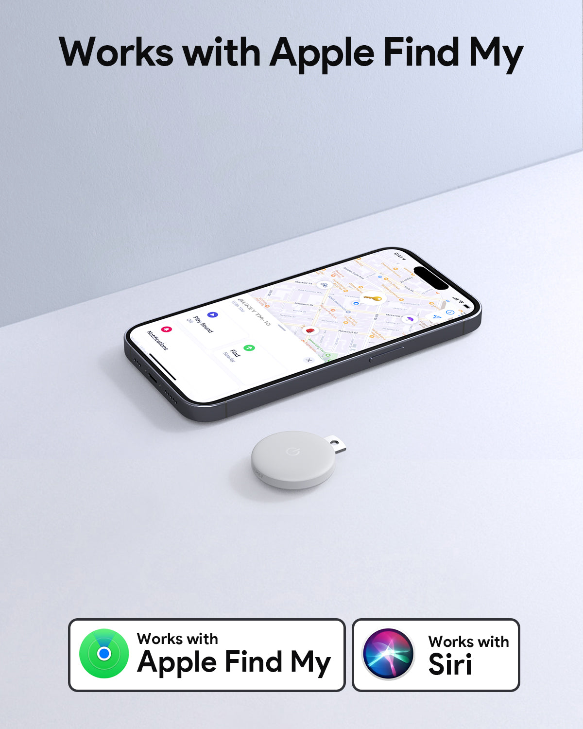 Aukey Track Mate 1 Smart Bluetooth Tracker (TM-10) - Image 3