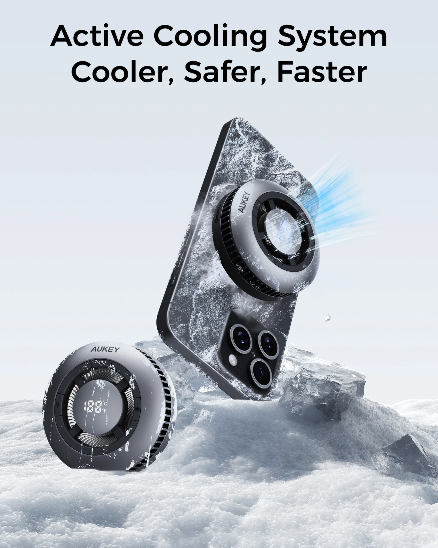 Aukey Magfusion GameFrost Magnetic Wireless Charger with Active Cooling (LC-G10) - Image 2