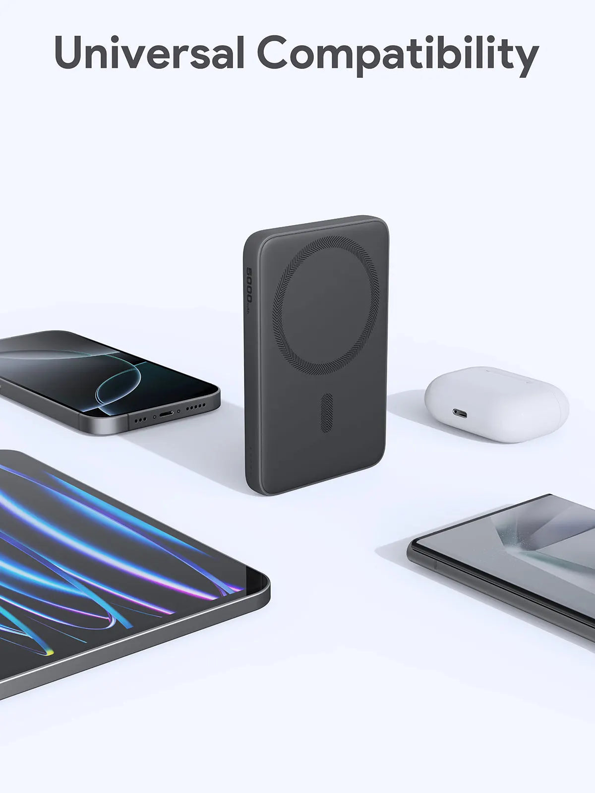 Aukey MagFusion 5000mAh Magnetic Wireless Charging Power Bank (PB-MS03) - Image 4