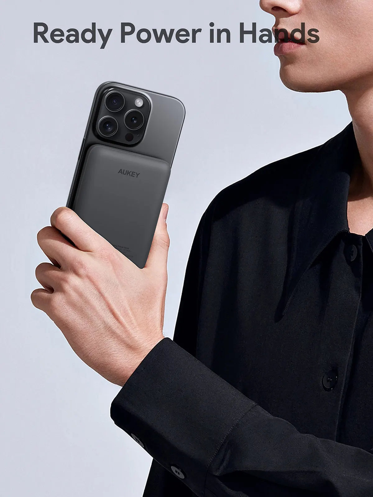 Aukey MagFusion 5000mAh Magnetic Wireless Charging Power Bank (PB-MS03) - Image 6