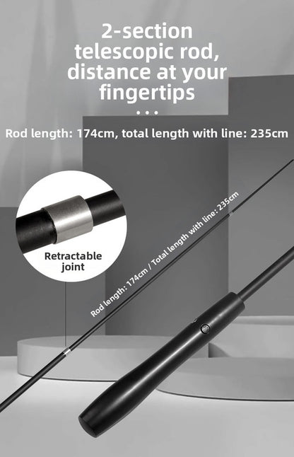 pet products Interactive LED telescopic pole cat teaser stick - Image 7