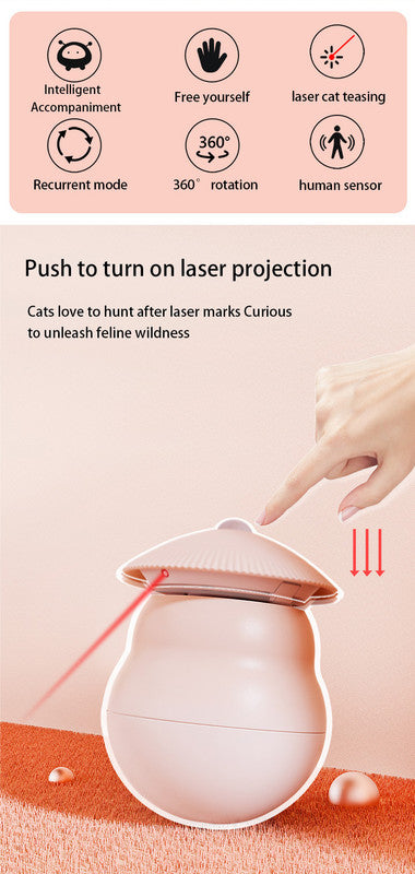 Pet products Pet Toy Cat Laser Toy Tumbler Intelligent Induction Cat Laser Rod - Image 2