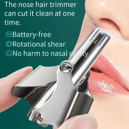 Washable Manual Nose Hair Trimmer For Men And Womens, Stainless Steel, Portable Nose Hair Clipper - Image 4