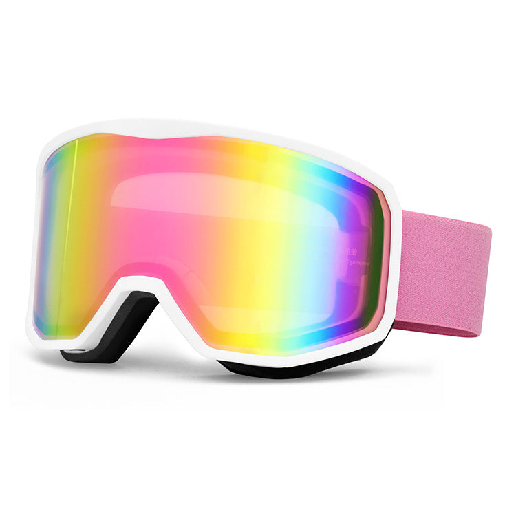 Outdoor sports products ,Winter skiing anti UV card myopia cylindrical double-layer anti fog skiing goggles