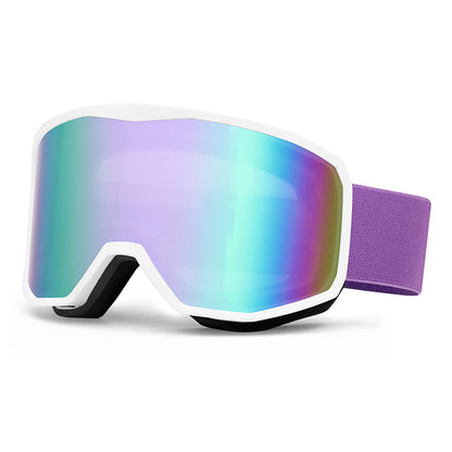 Outdoor sports products ,Winter skiing anti UV card myopia cylindrical double-layer anti fog skiing goggles