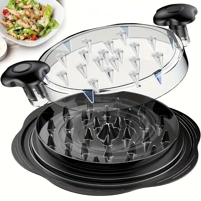 Multi-functional chicken breast shredder; minced meat separator; meat grinder; baby food tool with transparent lid; chicken shredding device - Image 2