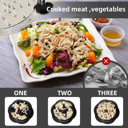 Multi-functional chicken breast shredder; minced meat separator; meat grinder; baby food tool with transparent lid; chicken shredding device - Image 4