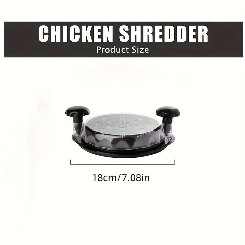 Multi-functional chicken breast shredder; minced meat separator; meat grinder; baby food tool with transparent lid; chicken shredding device - Image 5