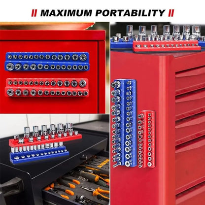 1PC 3/8" Green Imperial Magnetic Socket Organizer Storage Holder Trays Single size - Image 3