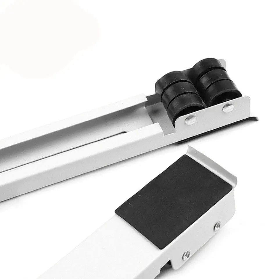 2PC White Furniture Lifter Heavy Roller Move Tool Set Moving Wheel Mover Sliders Kit - Image 4