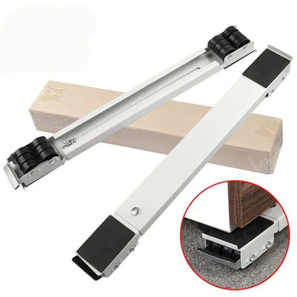2PC Black+Lever Handle Furniture Lifter Heavy Roller Move Tool Set Moving Wheel Mover Sliders Kit - Image 5