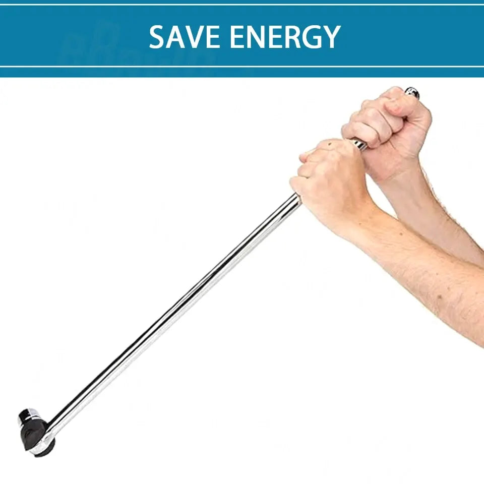 375MM 15" Breaker Bar Socket Heavy Duty 1/2" Drive Wrench Long Spanner - Image 9