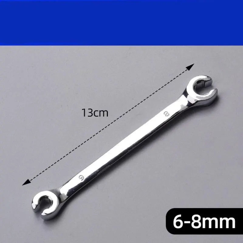 5Pcs Flare Nut Wrench Set Offset End Spanner Metric 6 8 9 10 11 12 13 14 15 17MM - Image 2
