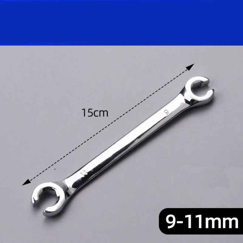 5Pcs Flare Nut Wrench Set Offset End Spanner Metric 6 8 9 10 11 12 13 14 15 17MM - Image 3