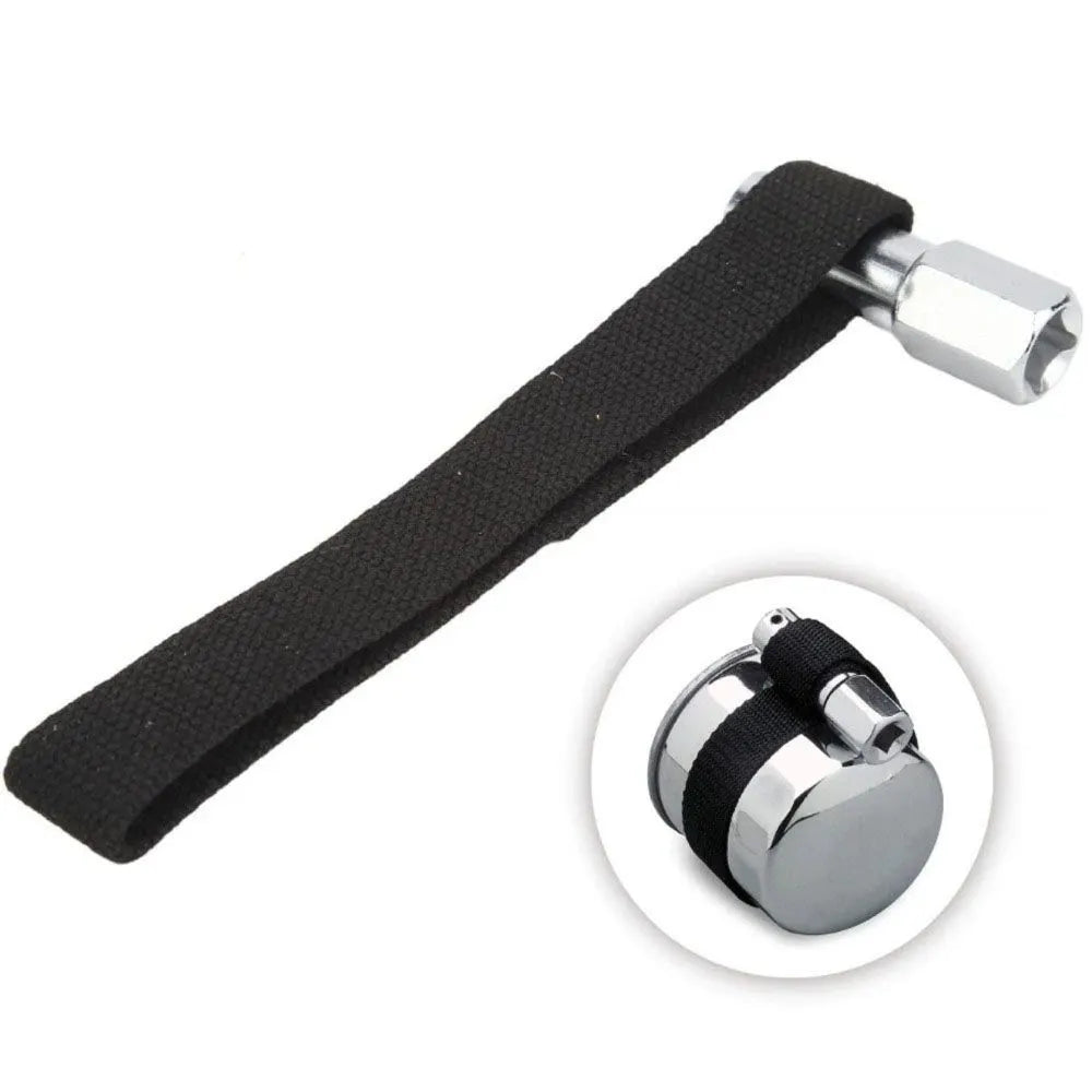 1/2" Adjustable Oil Filter Strap Wrench Threaded Oil Filter Removal Tool Nylon