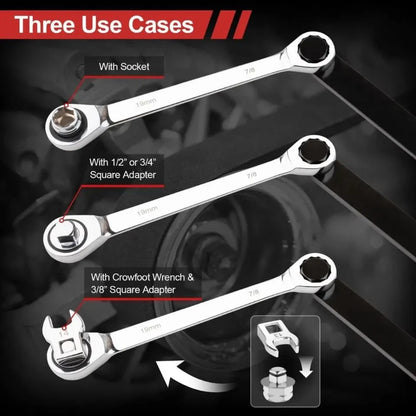 15PCS Serpentine Belt Tool Kit Tensioner Pulley Alignment Wrench Crow Socket - Image 5