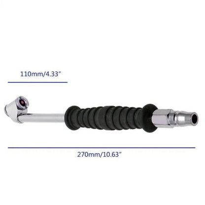 2X Car Truck Tire Inflator Valve Air Pump Chuck Nozzle Metal Dual-Head Connector - Image 3