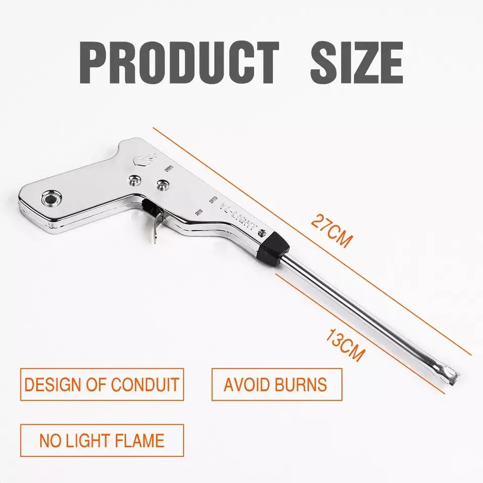 2x 270mm Barbecue igniter All-Metal Battery-Free Pulse Kitchen Camping Barbecue - Image 2