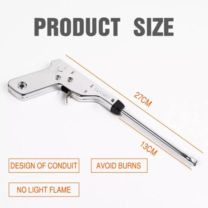 2x 270mm Barbecue igniter All-Metal Battery-Free Pulse Kitchen Camping Barbecue - Image 2