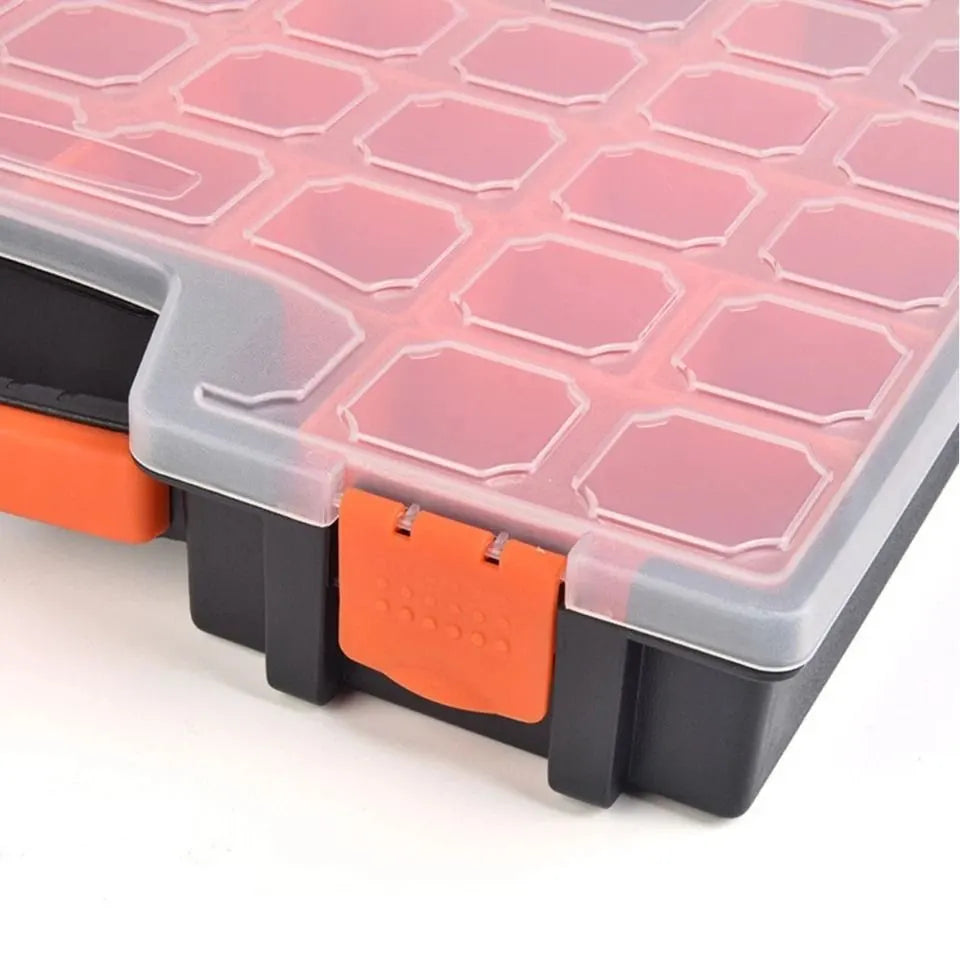3PC SET 14 +15+22 Compartments Storage Organizer Tool Box Plastic Bin Screw Case - Image 3