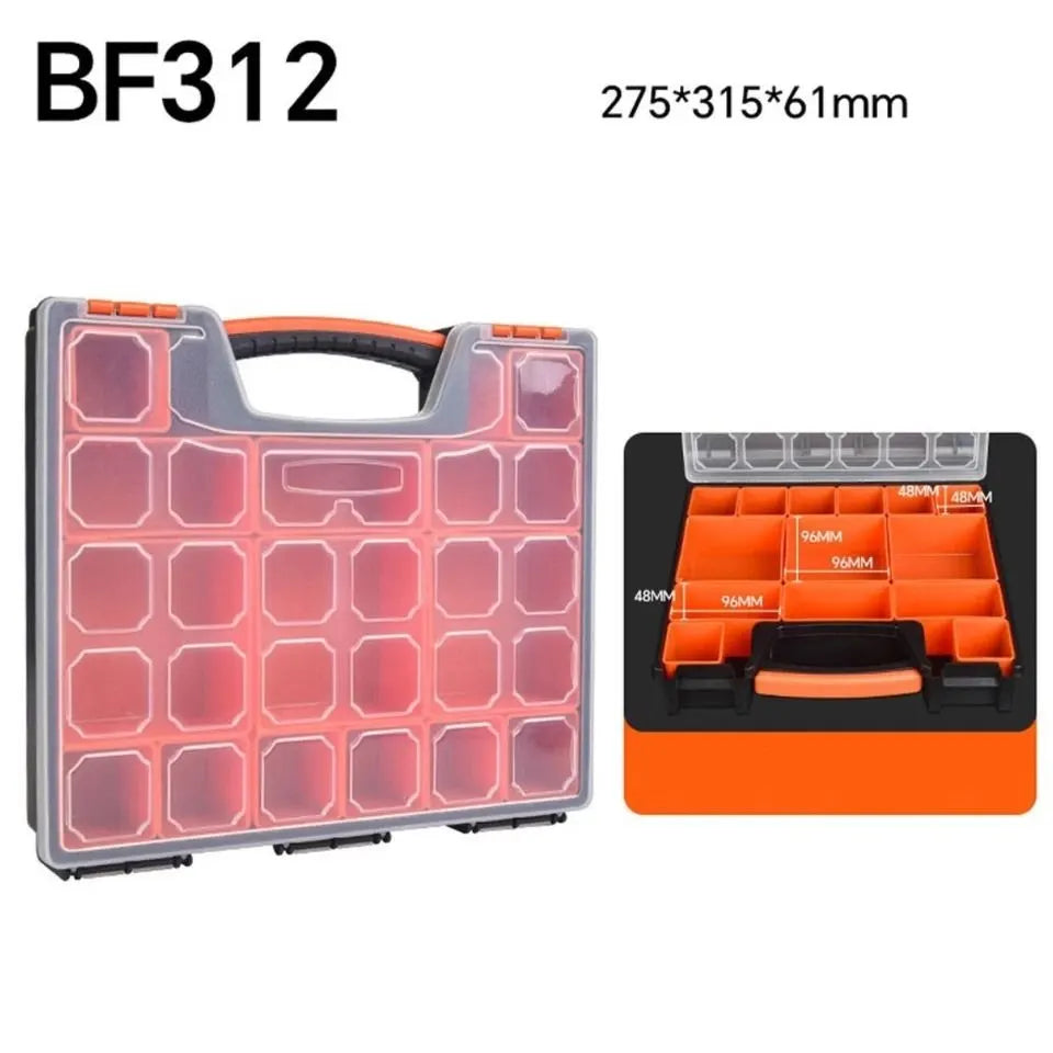 3PC SET 14 +15+22 Compartments Storage Organizer Tool Box Plastic Bin Screw Case - Image 8