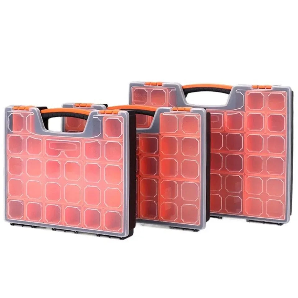 22 Compartments Storage Organizer Tool Box Plastic Bin Screw Case - Image 5